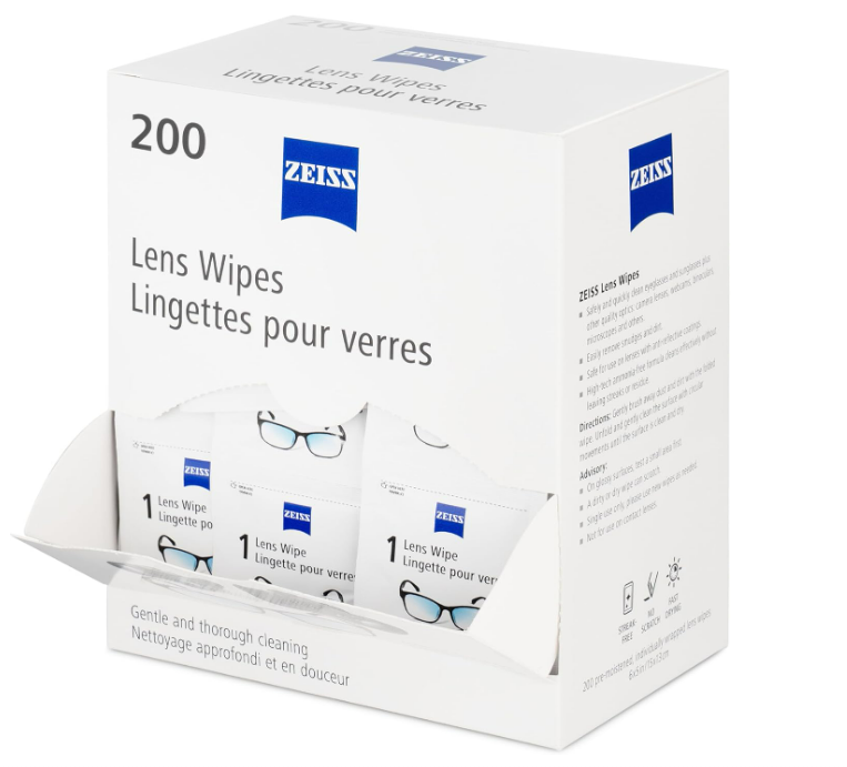 ZEISS Premoistened Lens Wipes - 200ct (case pack of 12)